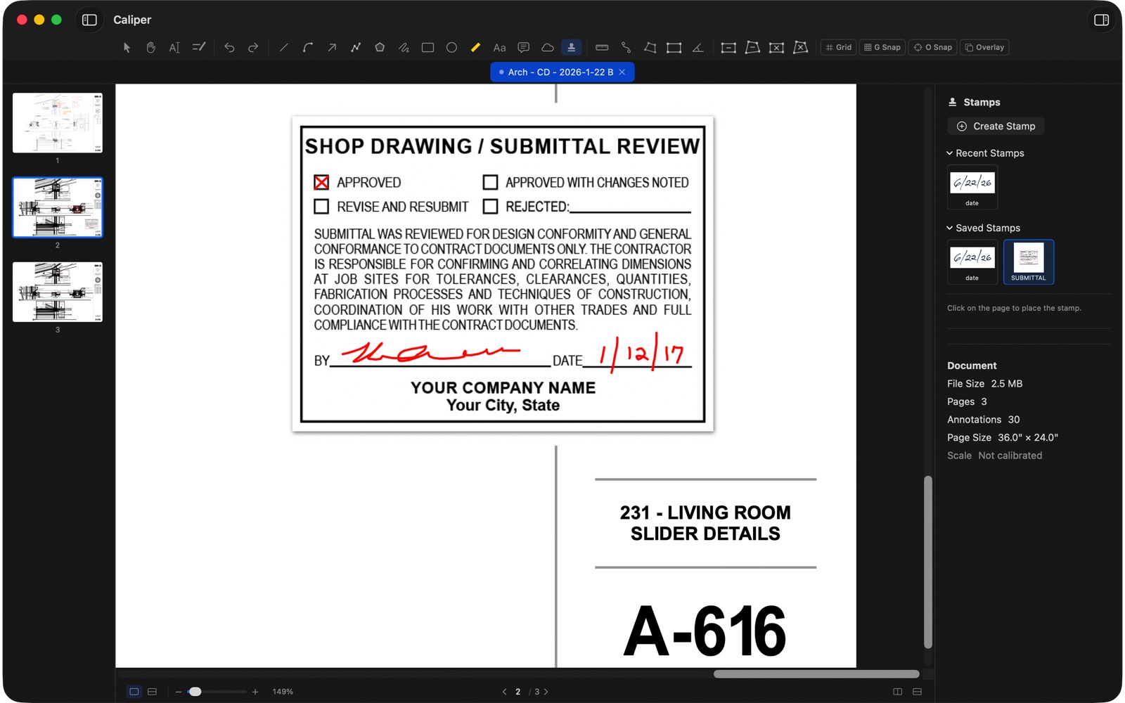 Custom stamp library